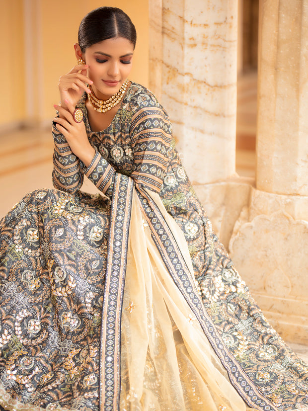 Handcrafted Gotta Patti Silk Anarkali