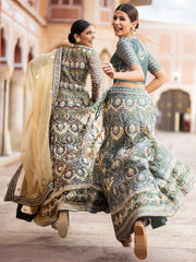 Handcrafted Gotta patti Silk Lehenga