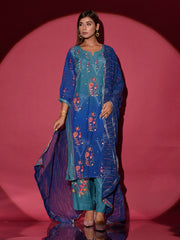 Blue Vasansi Silk Suit Set