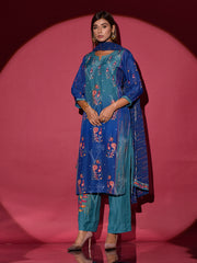 Blue Vasansi Silk Suit Set