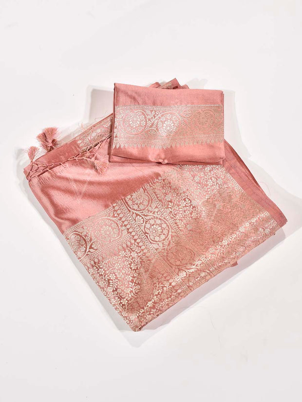 Pink Banarasi Silk