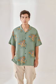 Octopus Vulgaris Sea Green Sea Green Oversize Shirt