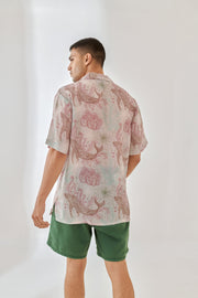 Sea whale Pastel Oversize Shirt