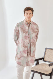 Seawhale Pastel Pink Kurta Bandi Set