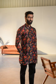 Jual Elephant Black - Russian Silk - Ganganery Kurta For Men