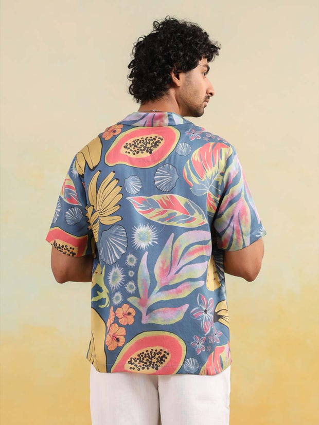Papaya Coast Relaxed Fit Cuban Collar Shirt