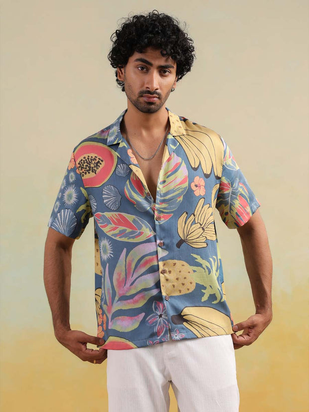 Papaya Coast Relaxed Fit Cuban Collar Shirt