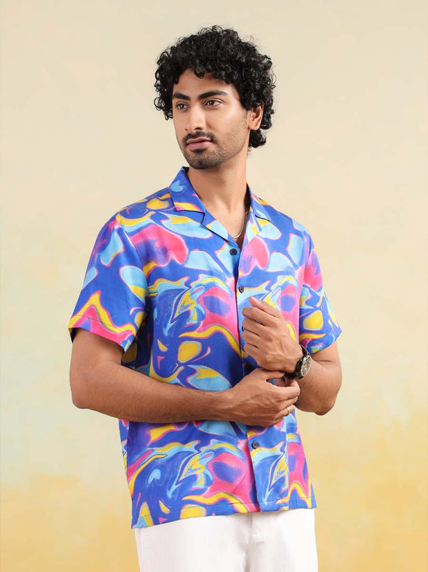 Mirage Flow Relaxed Fit Cuban Collar Shirt