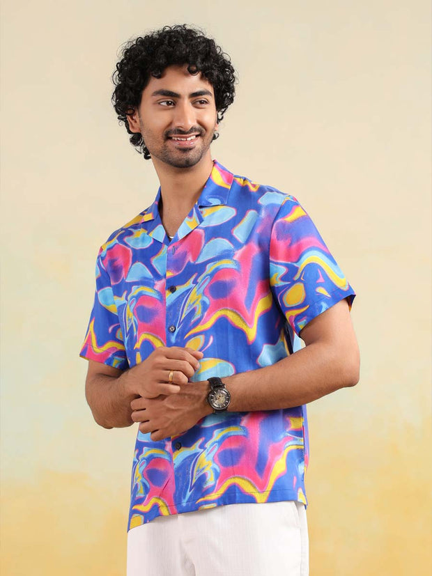 Mirage Flow Relaxed Fit Cuban Collar Shirt