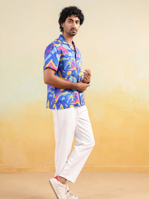 Mirage Flow Relaxed Fit Cuban Collar Shirt