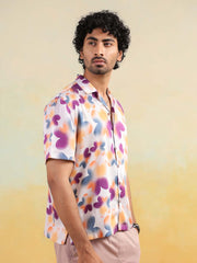 Tropical Bloom Relaxed Fit Cuban Collar Shirt