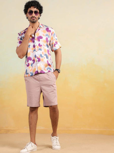 Tropical Bloom Relaxed Fit Cuban Collar Shirt