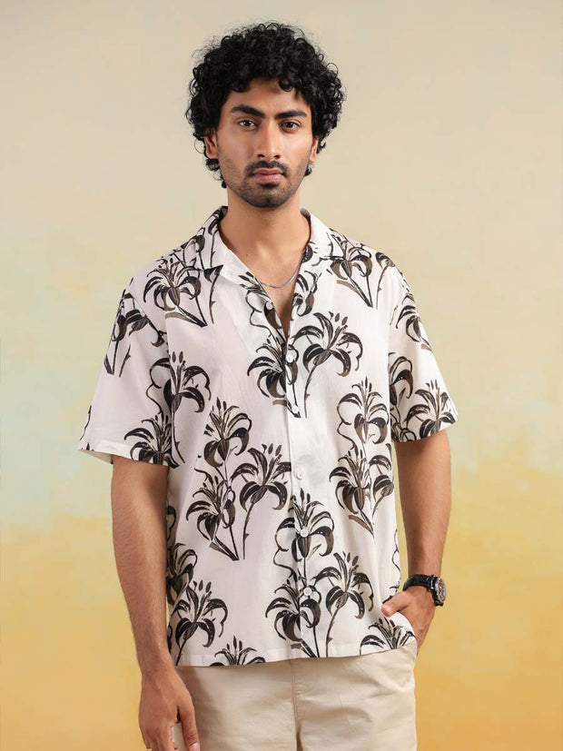 Tropical Mirage Oversized Hawaian Collor Shirts