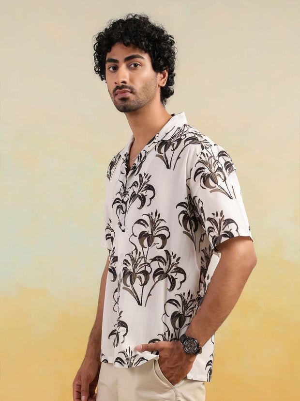 Tropical Mirage Oversized Hawaian Collor Shirts