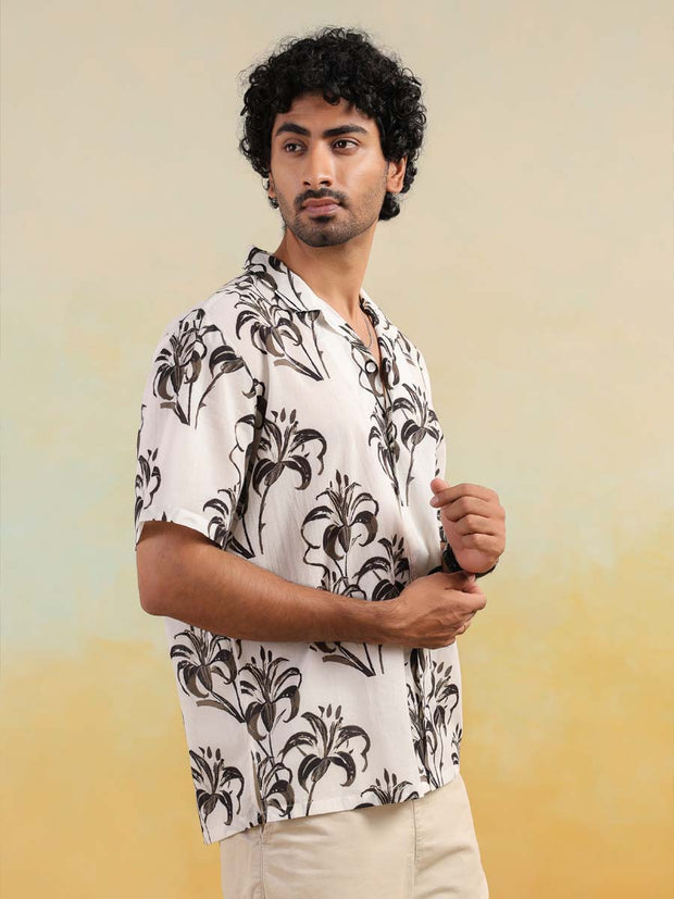 Tropical Mirage Oversized Hawaian Collor Shirts