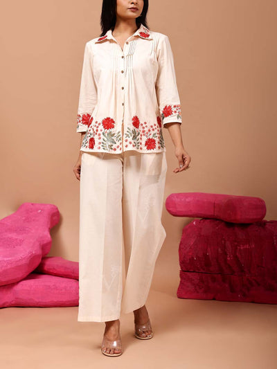 DD35, MTO, RK, Off-White , beige , cotton, Co-ord Set , summer , monsoon24 , cotton co-ord set 