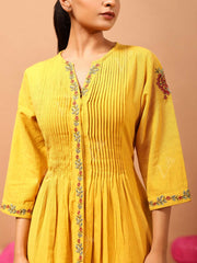 Mustard Cotton Dress