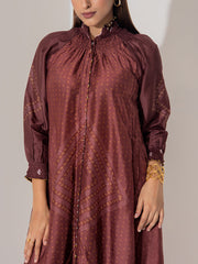 Brown Vasansi Silk Co-Ord Set