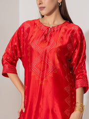 Maroon Vasansi Silk Co-Ord Set