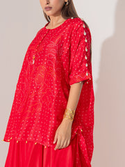 Red Vasansi Silk Co-Ord Set