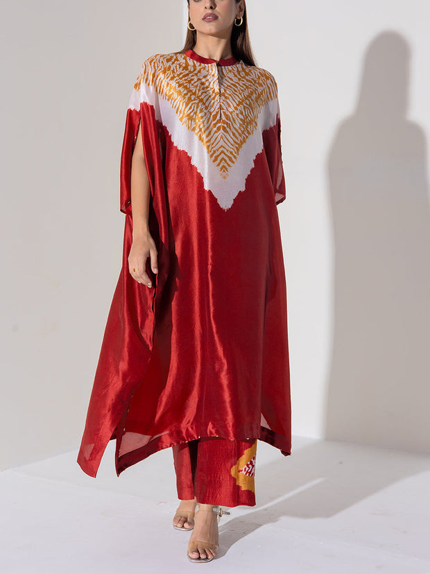 Maroon Vasansi Silk Co-Ord Set