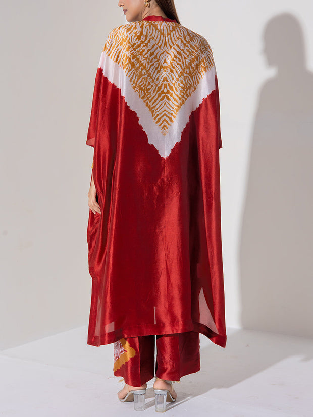 Maroon Vasansi Silk Co-Ord Set