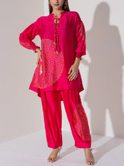 Pink Vasansi Silk Co-Ord Set