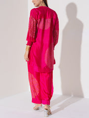 Pink Vasansi Silk Co-Ord Set