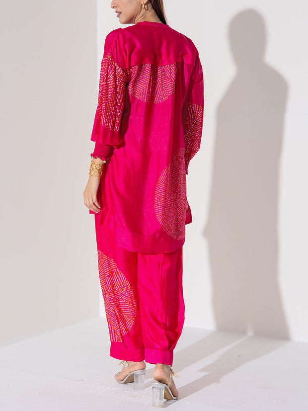 Pink Vasansi Silk Co-Ord Set