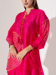 Pink Vasansi Silk Co-Ord Set
