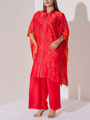 Red Vasansi Silk Co-Ord Set