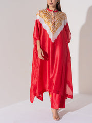 Red Vasansi Silk Co-Ord Set
