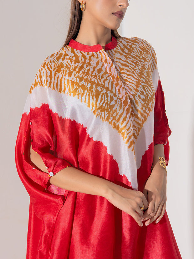 Red Vasansi Silk Co-Ord Set