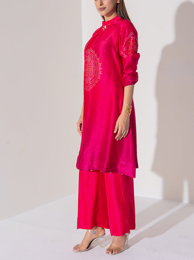 Pink Vasansi Silk Co-Ord Set