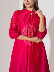 Pink Vasansi Silk Co-Ord Set