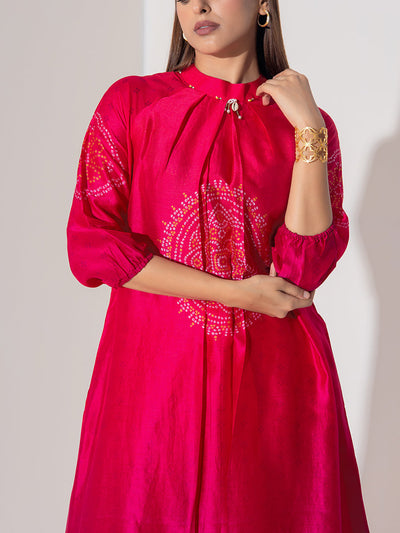 Pink Vasansi Silk Co-Ord Set