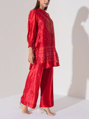 Maroon Vasansi Silk Co-Ord Set