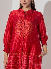 Maroon Vasansi Silk Co-Ord Set