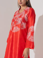 Red Vasansi Silk Co-Ord Set
