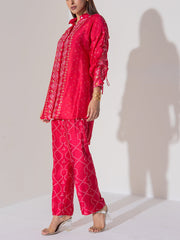 Pink Vasansi Silk Co-Ord Set