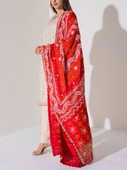 Off White Tissue Silk Suit Set