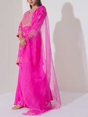 Pink Organza Suit Set