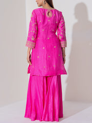 Pink Organza Suit Set
