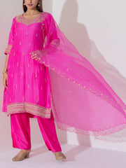 Pink Organza Suit Set