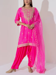 Pink Organza Suit Set
