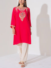 Pink Crepe Silk Suit Set