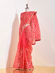 Red Organza Gotta Patti Saree