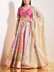 Multi Color Vasansi Silk Lehenga Set