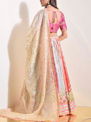 Multi Color Vasansi Silk Lehenga Set