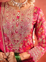 Pink Chinnon Suit Set